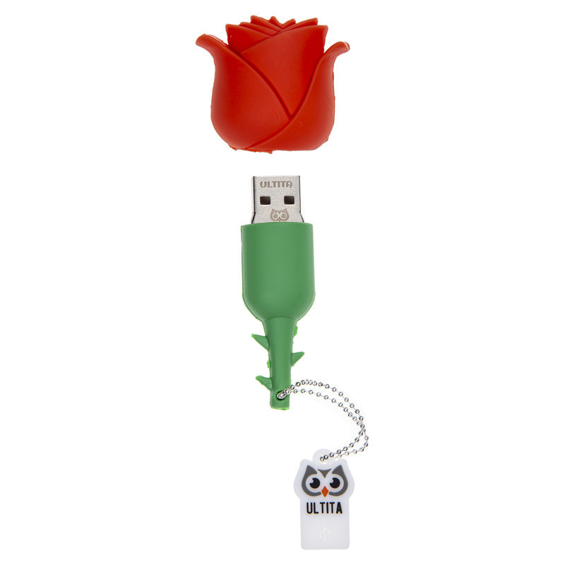 فلش مموری  Usb 2.0 اولتیتا مدل گل رز  ظرفیت 128 گیگابایت