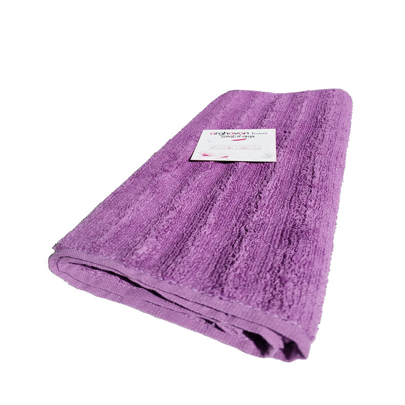 حوله دستی ارغوان طرح النا سایز 78x38 سانتی متر