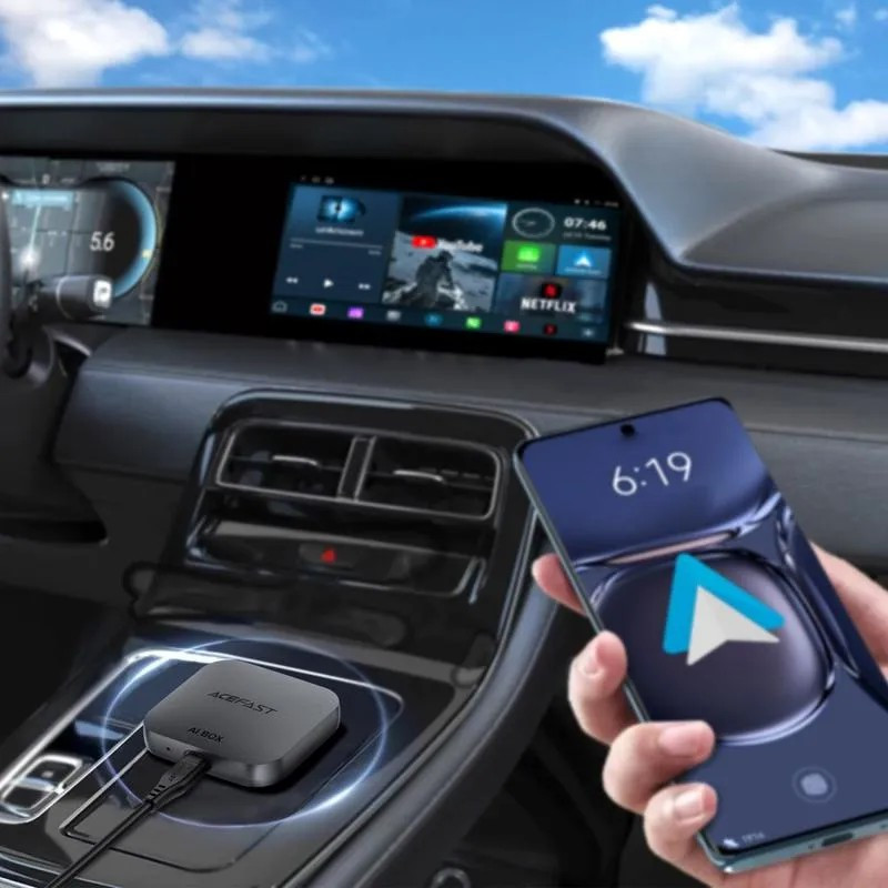 دانگل کارپلی و اندروید اتو ایس فست مدل Aceauto QC2