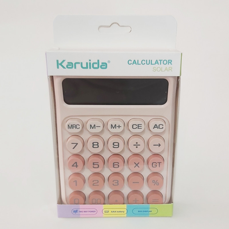 ماشین حساب کارویدا مدل پاستلی گرادینت کد KK-2220
