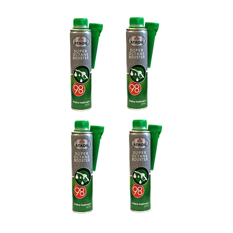 مکمل سوخت خودرو بنزینی آتا اویل مدل 98 سوپر متال حجم 330 میلی لیتر بسته 4 عددی