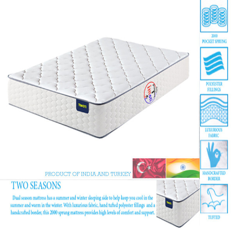 تشک تیموتی مدل seasonal دونفره سایز 160×200 سانتی متر