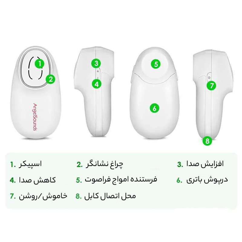 دستگاه شنود و ضبط صدای قلب جنین جامپر مدل AngelSounds JPD-100S9