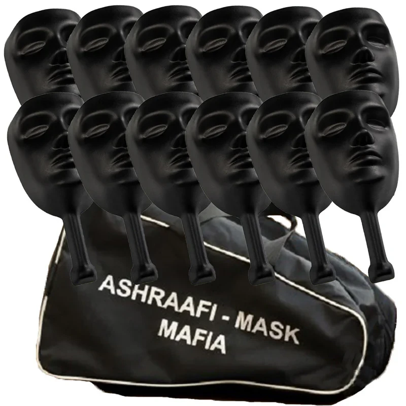 ماسک ایفای نقش اشرافی مدل مافیا بسته 12 عددی به همراه کیف