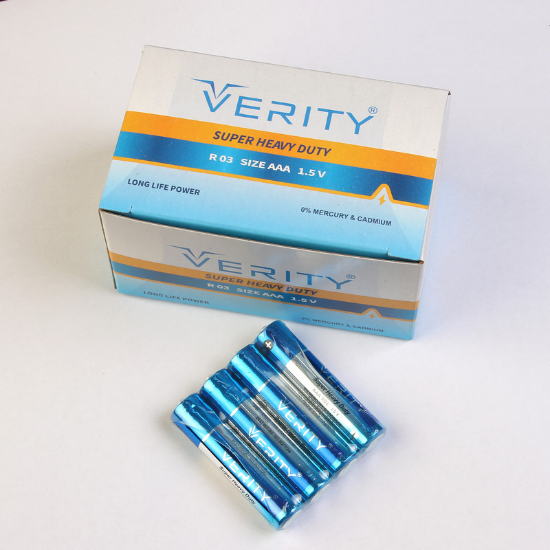 باتری نیم قلمی وریتی مدل Super Heavy Duty بسته چهار عددی