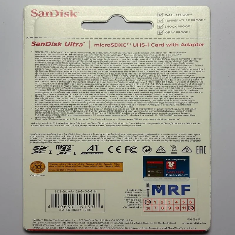 کارت حافظه microSDXC سن دیسک مدل Ultra A1 کلاس 10 استاندارد UHS-I سرعت 120MBps ظرفیت 64 گیگابایت به همراه آداپتور SD