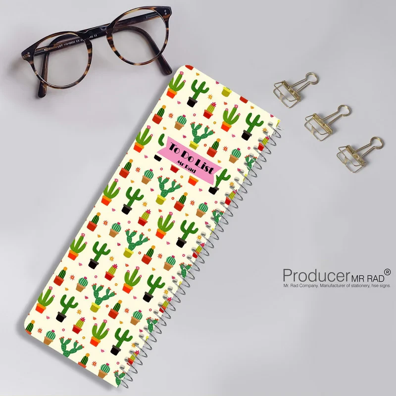 دفترچه یادداشت مستر راد مدل to do list طرح جدید کاکتوس مدل پالت کد pallet 1578
