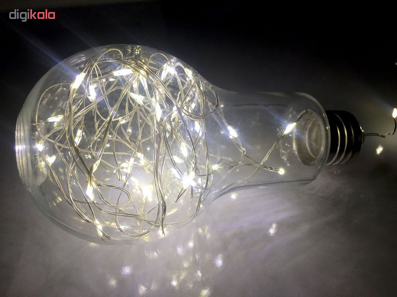 ریسه ال ای دی مفتولی طرح لامپ کد 08765 طول 5 متر