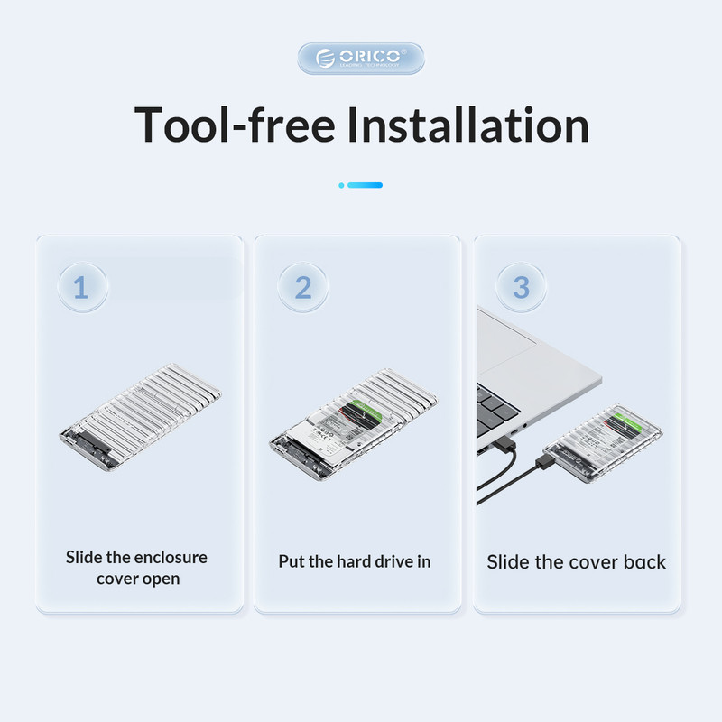 قاب هارددیسک اکسترنال  2.5 اینچی USB 3.0 اوریکو مدل 2139U3-V1