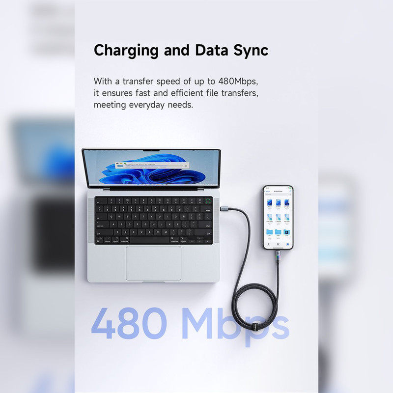 کابل usb-c مک دودو مدل ca-8200 100w طول ۱.۲متر