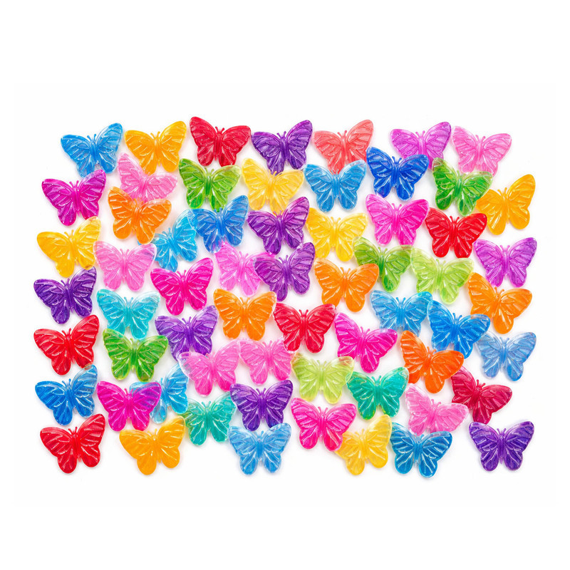 پروانه تزئینی مدل butterfly بسته 100 عددی