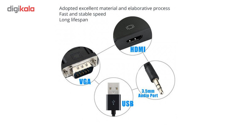 مبدل VGA به HDMI مدل OTN-5138
