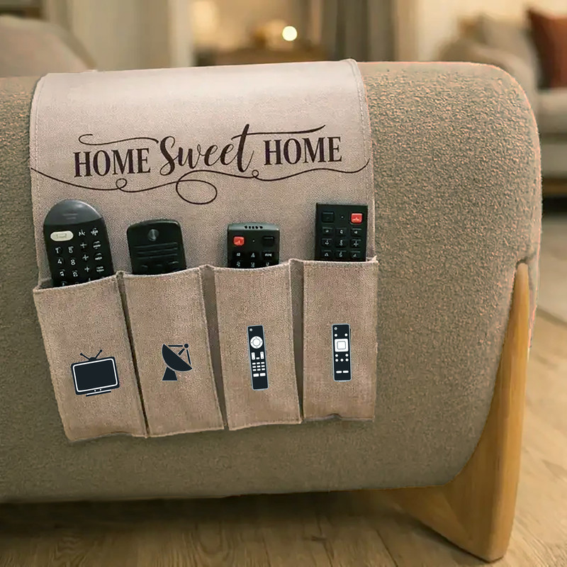 جای ریموت کنترل طرح لینن مدل HOME SWEET HOME کد R1