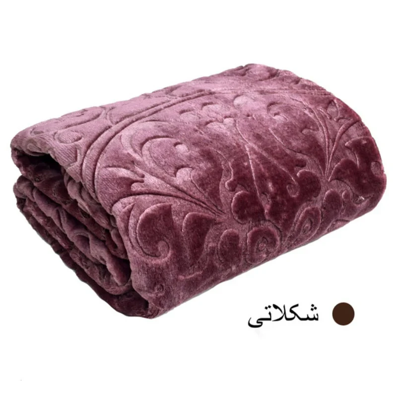پتو گلبافت مدل الوان برجسته کد 350 سایز 240x220 سانتی متر