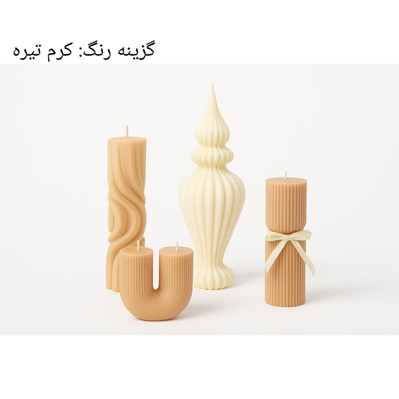 شمع استوانه بدون بو مدل PD145 زمان اتمام 100 ساعت بسته 4 عددی