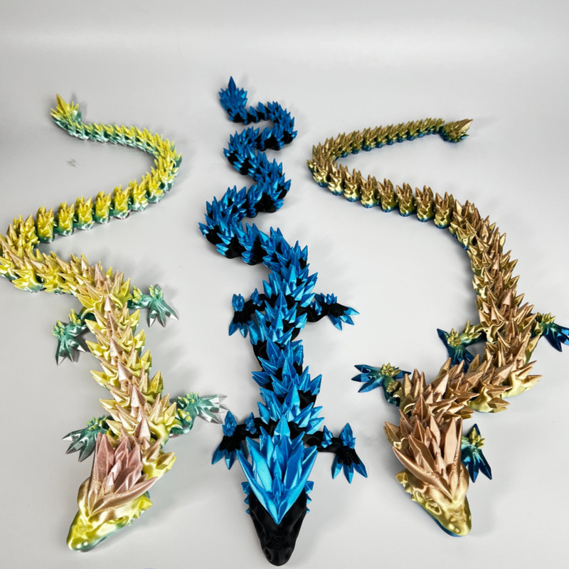 اسباب بازی زینتی مدل Articulated Crystal Dragon