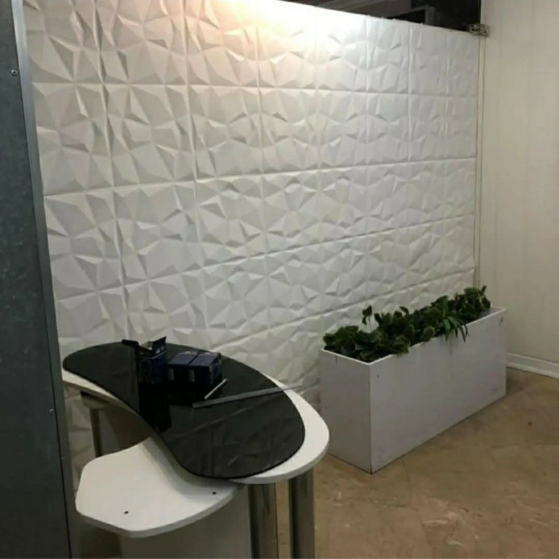 دیوارپوش مدل پشت چسب دار الماسی بسته 10 عددی