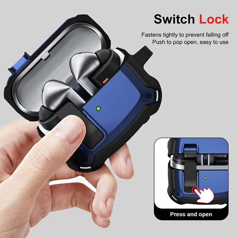 کاور مسیر مدل Eggshell OPN Lock مناسب برای کیس هدفون بی سیم سامسونگ Galaxy Buds 3  3 Pro