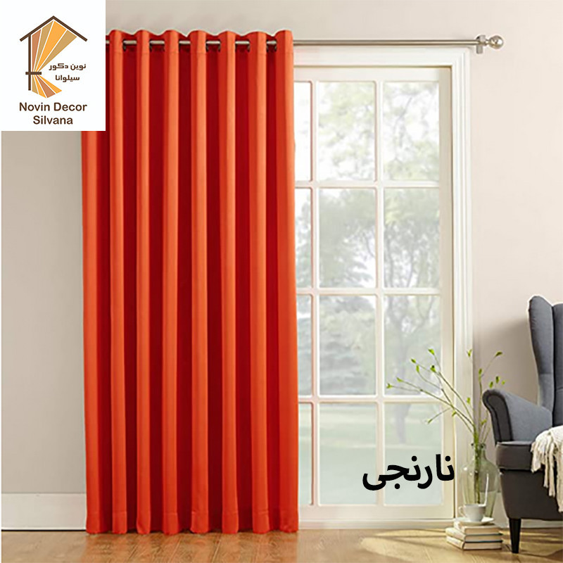 پرده نوین دکور سیلوانا مدل کتان 3 سایز 300x280 سانتی‌متر