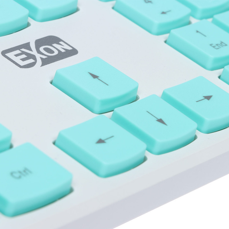 کیبورد و ماوس بی سیم اکسون مدل Gk-600، سوییچ ممبران، Full-Size