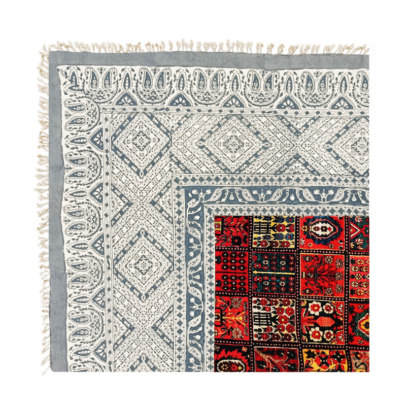رومیزی مدل سنتی سایز 100x100 سانتی‌متر