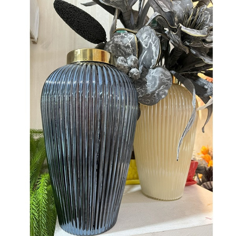 گلدان  دکوری مدل شیشه ای کد 010