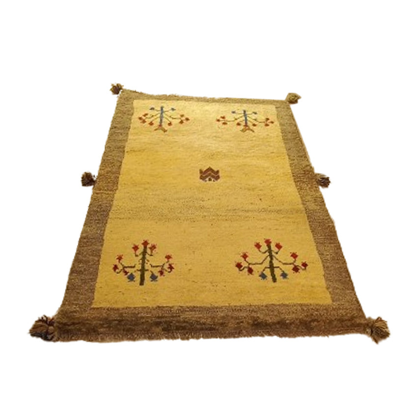 گبه فرش دستباف یک ونیم متری مدل بافت قشقای شیراز کد NKP.Z.N104