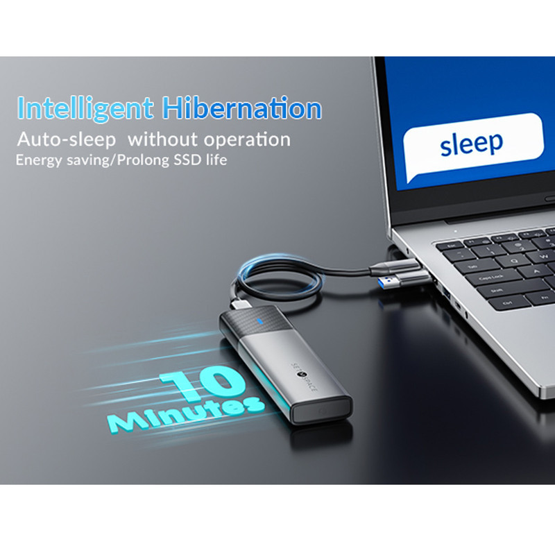 قاب هارد SSD M.2 NVMe ست ام اسپیس مدل STPWM2-G2A