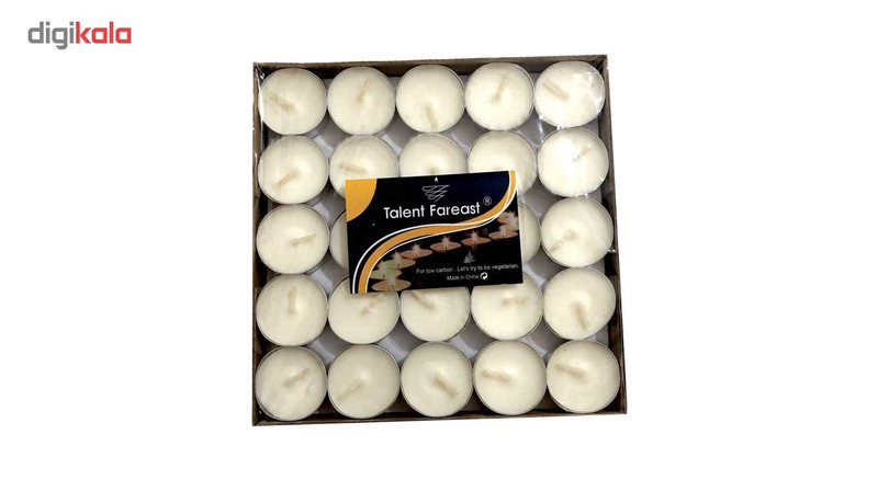 شمع وارمر هپی شو مدل White 01 بسته 100 عددی
