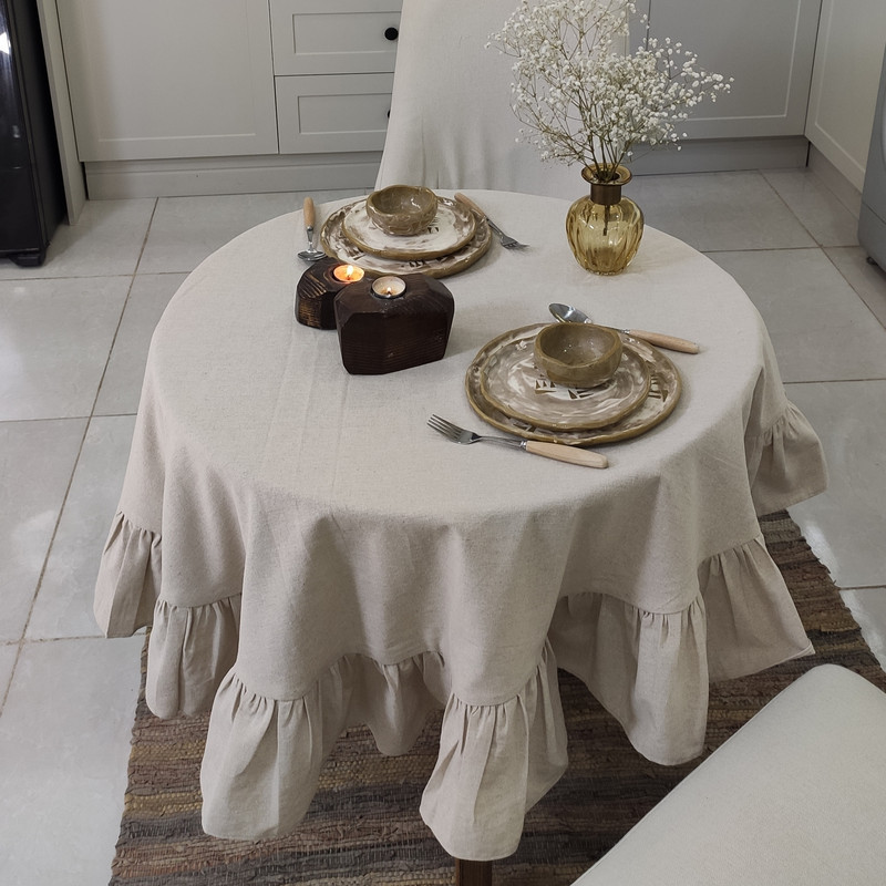 رومیزی مدل بهار سایز 120x120 سانتی‌متر