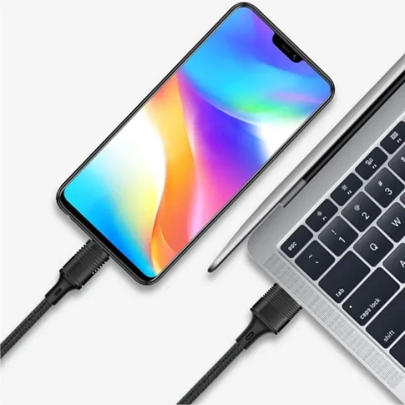 کابل تبدیل USB به USB_C مدل DRAGON FAST CHARGE 3A طول 1 متر