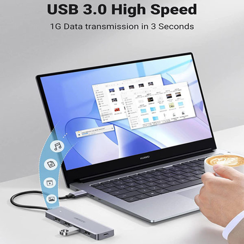 هاب 4 پورت USB-C یوگرین مدل UG-70336