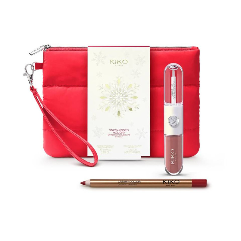 مجموعه رژ مایع و مداد لب کیکو میلانو مدل My Perfect Combo Lips Gift Set شماره 131 به همراه کیف