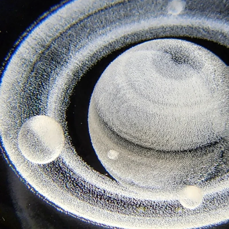 چراغ خواب مدل گوی کریستالی زحل 3D