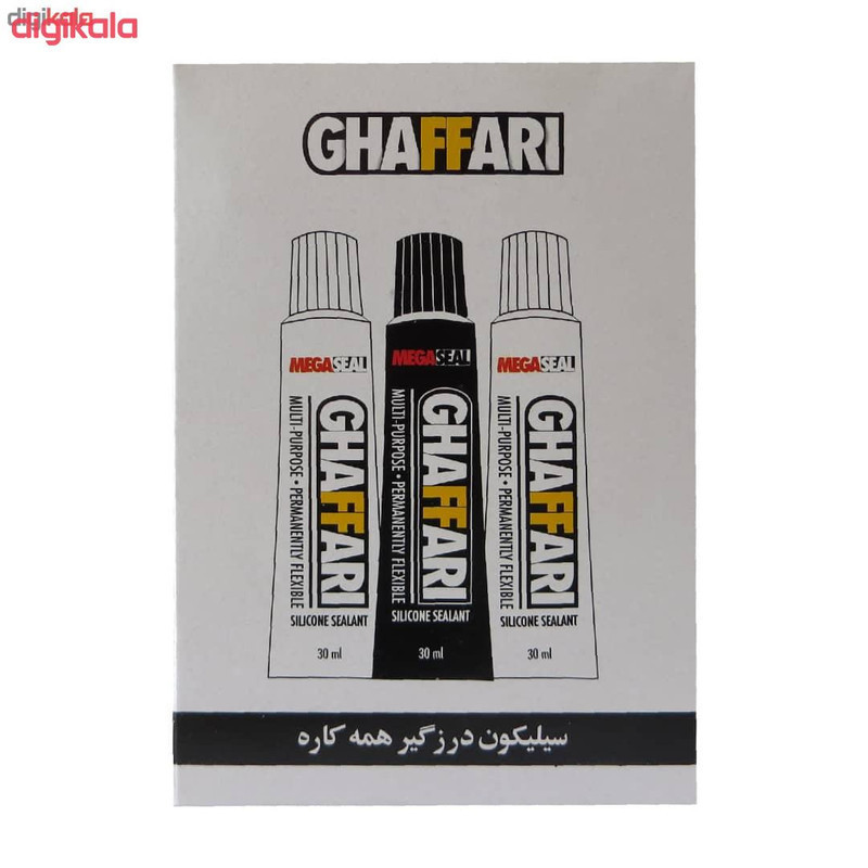 چسب آکواریوم غفاری مدل مگاسیل وزن 30 گرم بسته 3 عددی
