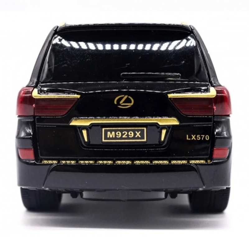 ماشین بازی  مدل فلزی عقبکش موزیکال TOYOTA LAND CRIUSER