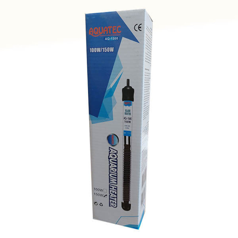 بخاری آکواریوم آکوا تک مدل AQ1500-150w به همراه شیشه یدک