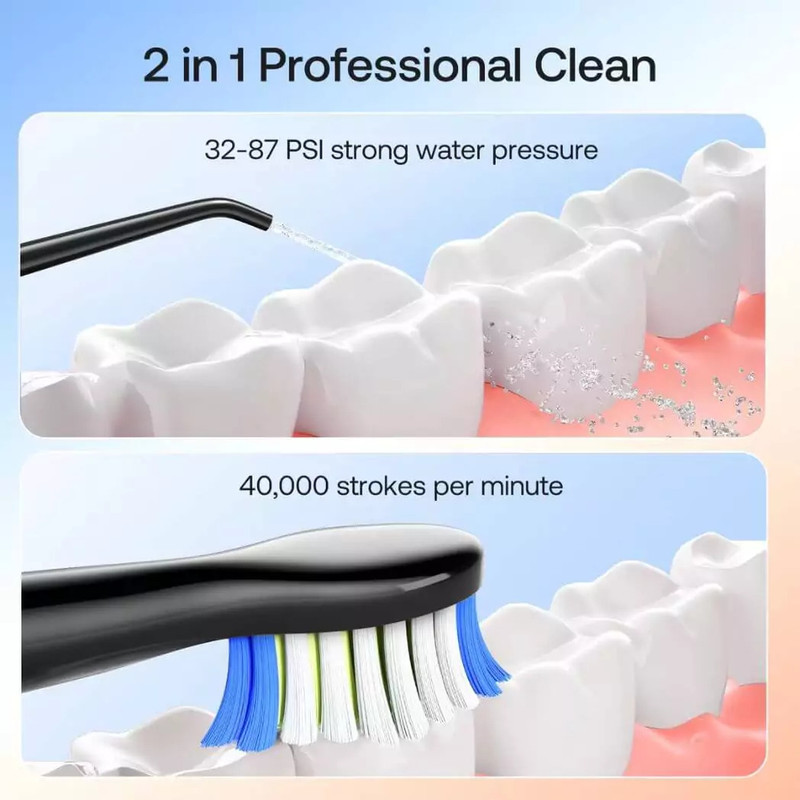 مسواک برقی بیتوی مدل Oral Care Combo E11 به همراه دستگاه شستشوی دهان و دندان