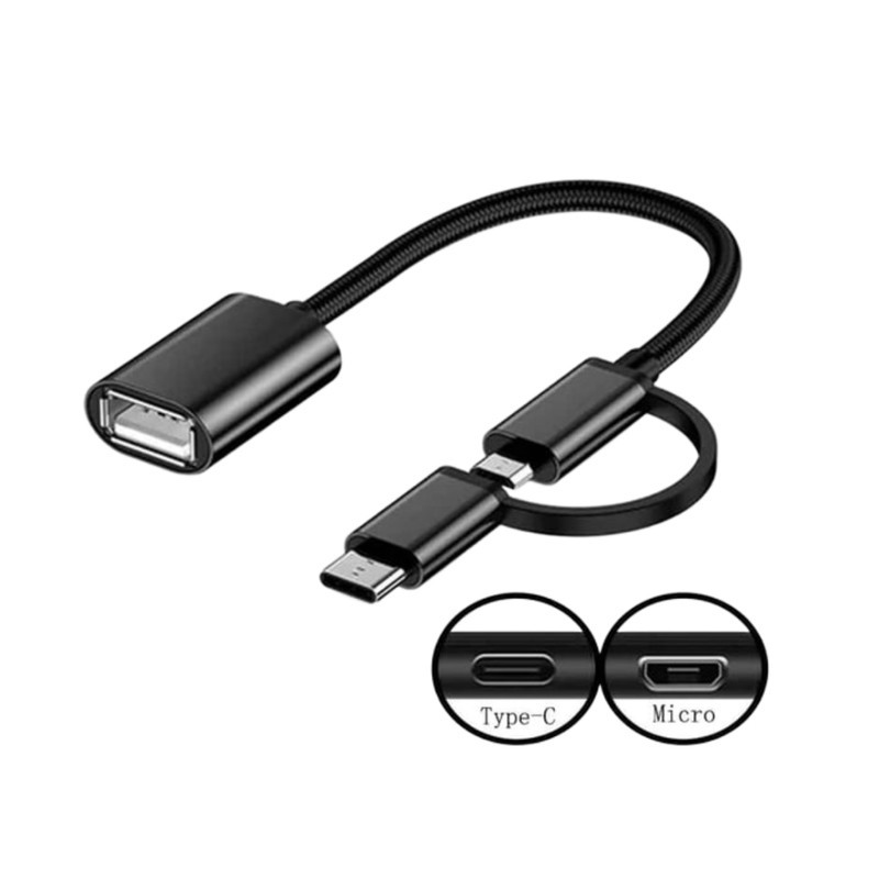مبدل OTG microUSB USB-C به USB 3.0 کد 02
