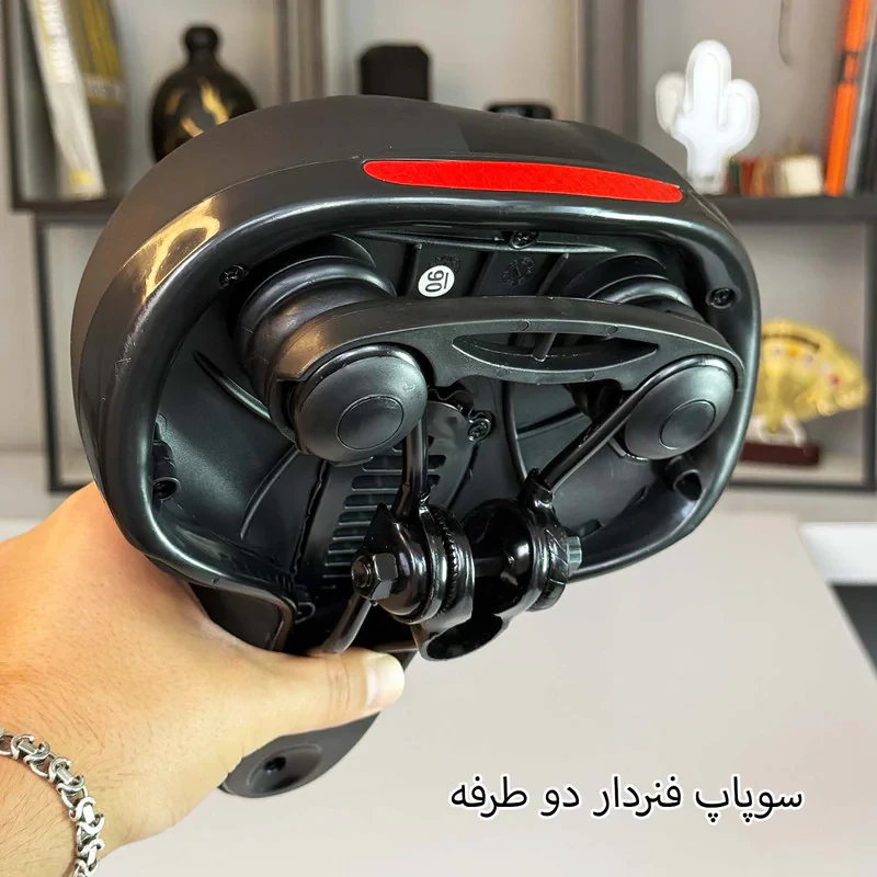زین دوچرخه مدل پهن طبی ردو سوپاپ دار کد 2206