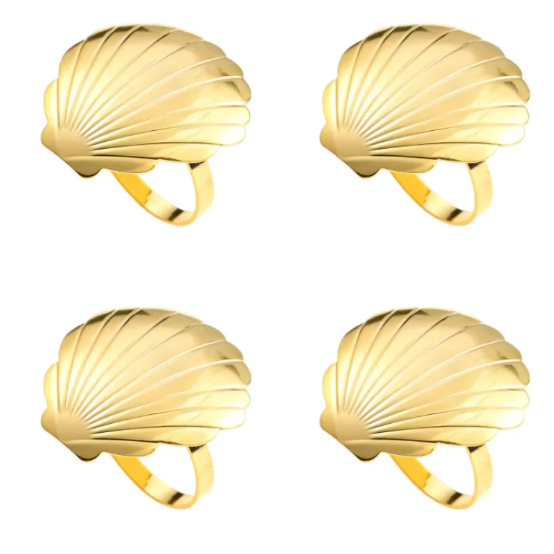 حلقه‌ دستمال مدل OYSTERSY مجموعه 4 عددی