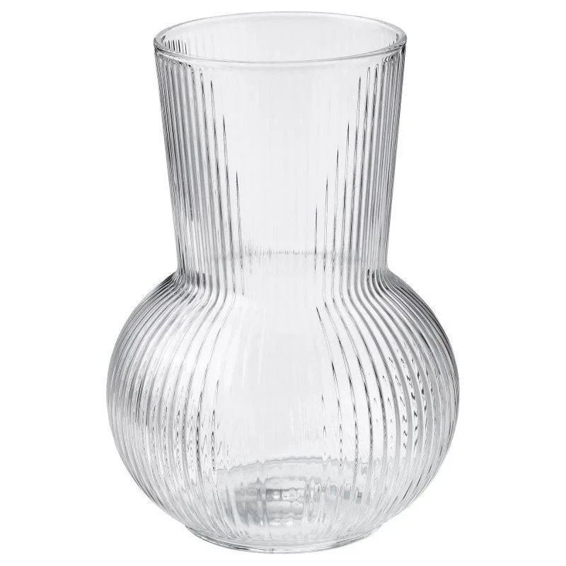 گلدان دکوری شیشه‌ای مدل ویکتوریا کد 01 با ابعاد 16×16×20 سانتی‌متر و وزن 270 گرم
