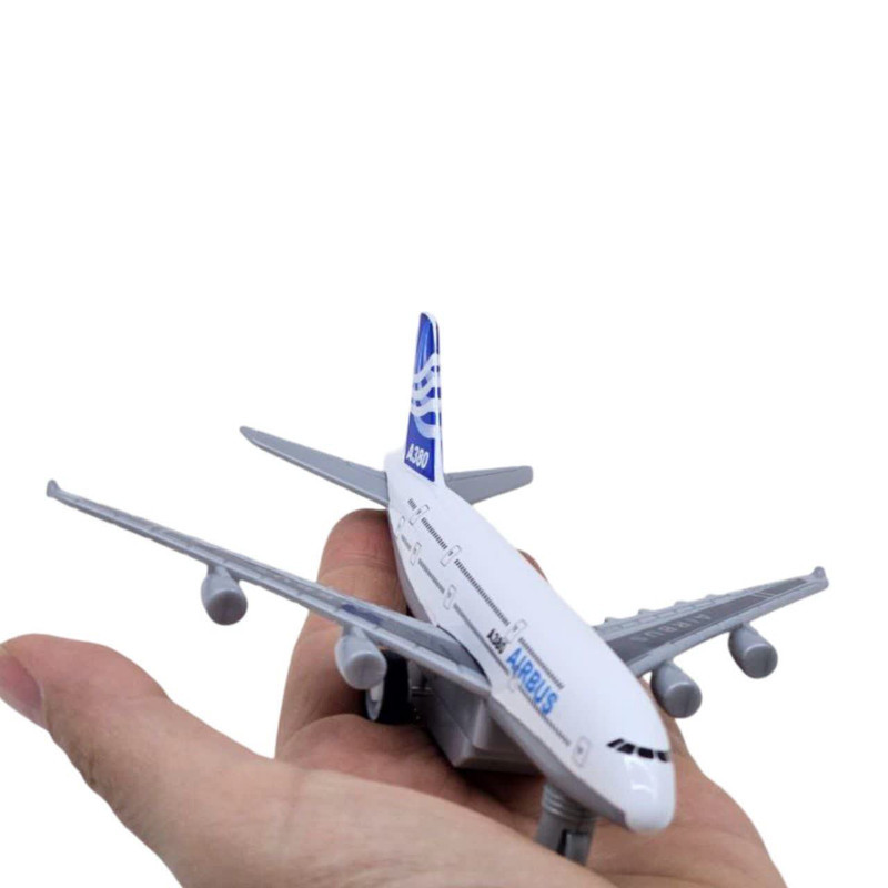 هواپیما بازی ناب سل مدل ایرباس A380 فلزی عقب کش کد  AIRBUS A380  AIRCRAFT NAAB002