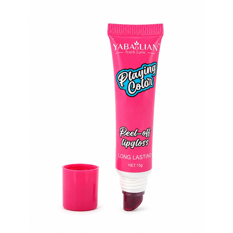 رژ لب مایع براق یابالین مدل Peel Off شماره 02