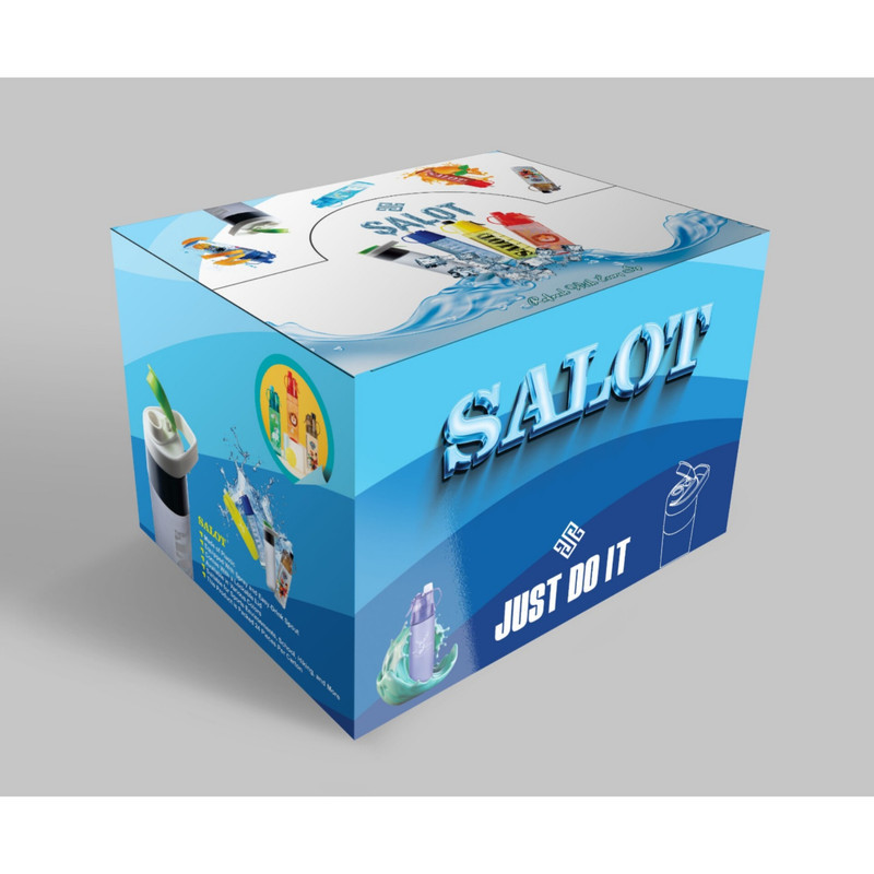 قمقمه ورزشی سالوت مدل شفاف کد SA-150312 گنجایش 0.6 لیتر