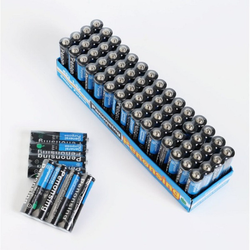 باتری قلمی و نیم قلمی پنانسینگ مدل R03&R6C بسته 120 عددی
