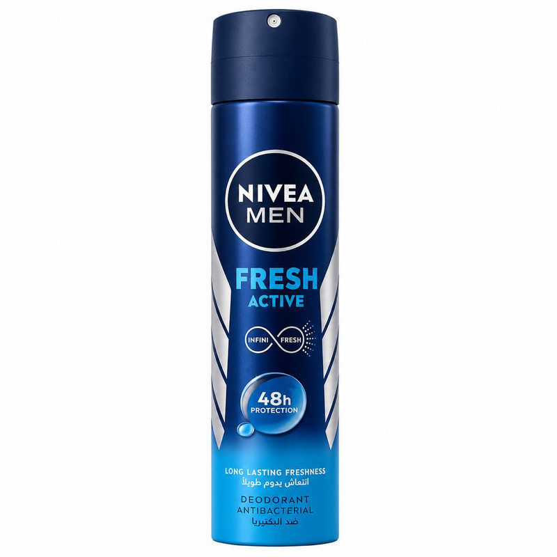 اسپری ضدتعریق مردانه نیوآ مدل 48H Fresh Active حجم 200 میلی‌لیتر