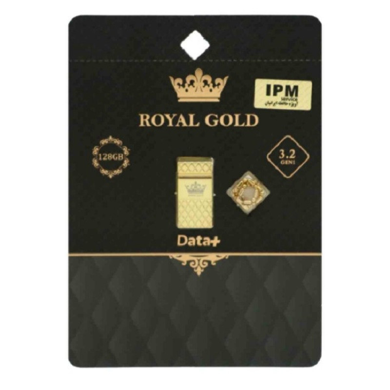 فلش مموری دیتا پلاس مدل Royal Gold USB3.2 ظرفیت 128 گیگابایت