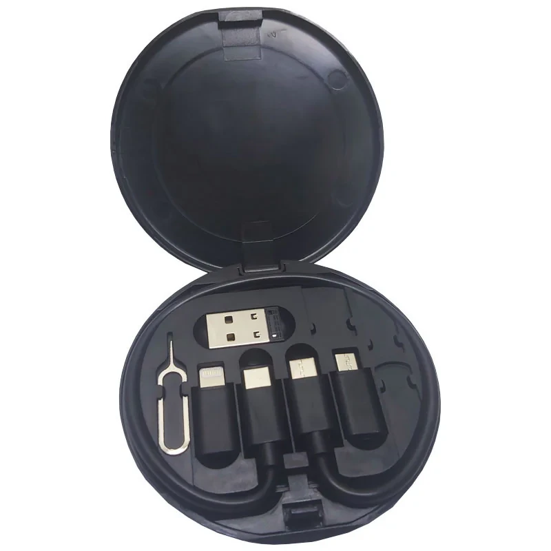 کابل تبدیل USBUSB-C به microUSB  لایتنینگ  USB-C مدل 01 طول 0.1 متر