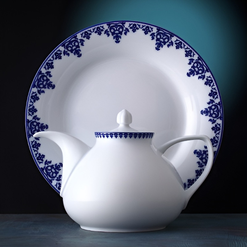 سرویس غذاخوری 108 پارچه 12 نفر چینی زرین ایران مدل Samarkand 108 Pieces High Grade